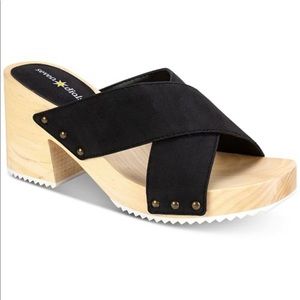 Seven dials Malta Block-Heel Slide sandals